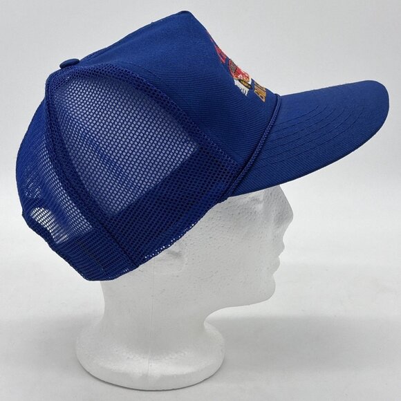 Vintage Bill Elliott NASCAR Coors Snapback Trucker Hat Cap Blue Adjustable Mesh - Picture 5 of 9